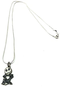Sterling Silver 21" Disney Jack Skellington Necklace - Picture 1 of 3