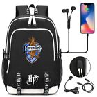 Harry-Potter Magic Hogwarts USB Bakpack Shoulder Laptop Bags Student School Bag