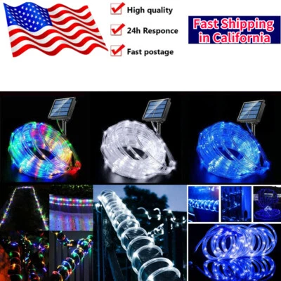 72FT 200LED String Lights Solar Powered Fairy Rope Patio Outdoor Valentine's Day - Image 1 of 4