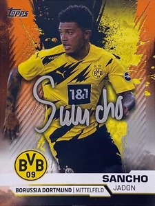 ➠ Topps BVB Team Set 2020/21 #24 Jadon Sancho | Parallel 005/499 (DE) - Bild 1 von 3