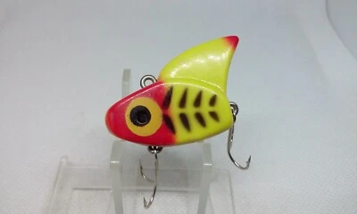 Vtg KAUTZKY LAZY IKE Shark Ike/Sail Shark yellow Lipless Crankbait Fishing Lure - Image 1 of 4