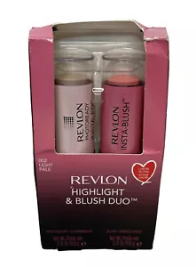 Revlon Highlight & Blush Duo 002 *LIGHT PALE* *NEW IN BOX* - Picture 1 of 3
