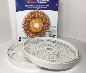 2 NESCO SnackMaster Add-A-Tray Accessory Dehydrator Model FD-61 FD-75 - Bild 1 von 13