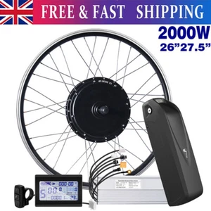 48V 2OOOWW 26" 27.5" electric bike conversion kit with battery Rear Wheel Motor - Picture 1 of 23