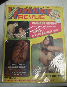 Revista de colección de julio de 1975 Wrestling Review ¡Despierta a Bruno! Cubierta 1006 - Imagen 1 de 2