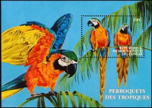 D.R. CONGO 1542 - Blue and Yellow Macaw "Ara ararauna" (pb45624) - Picture 1 of 1
