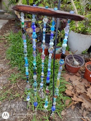 ÚNICO ATRAPASOL NÁUTICO CON CUENTAS HECHO A MANO Foto 1 de 4