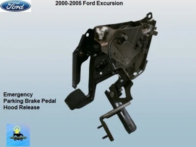 2C3Z2455FCRM 00 - 05 Ford Excursion freio de emergência estacionamento pedal capô puxar - Imagem 1 de 4