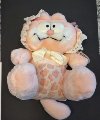 RARE VTG 1981 Baby Garfield Pink Kitchy-Coo NWT Dakin No Binky Version - Image 1 of 4