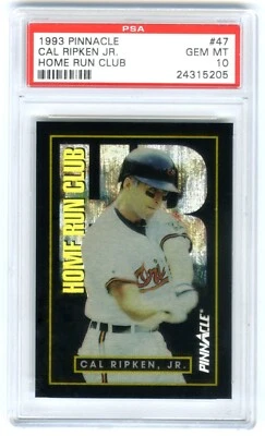 Tarjeta #47 de Cal Ripken Jr.~rara (pop 12) 1993 Pinnacle Home Run Club PSA-10 GEMA COMO NUEVA Foto 1 de 2
