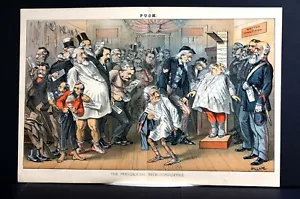 Oficina Presidencial de Reclutamiento RECHAZA 1884 John LOGAN BLAINE DANA BAYARD MAHONE - Imagen 1 de 12
