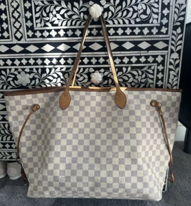 Authentic Louis Vuitton Damier Azur Canvas Neverfull GM Tote - Picture 1 of 24