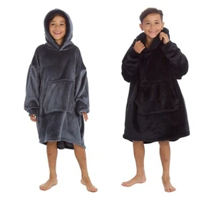 Sudadera con capucha de gran tamaño para niños de felpa polar talla única adulto talla única niño - Imagen 1 de 19