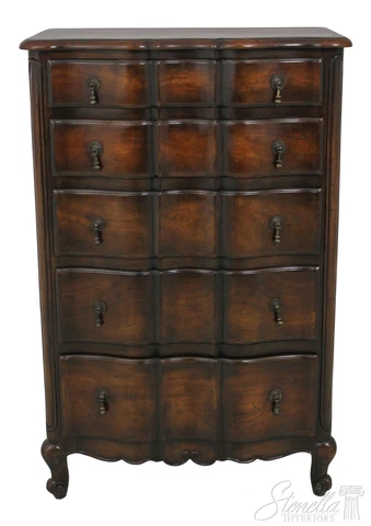LF57992EC: THEODORE ALEXANDER French Style Mahogany 5 Drawer Lingerie Chest Cover