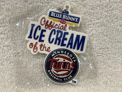 COOL Minnesota Twins SGA Team Logo Blue Bunny Ice Cream Keychain, NEW&NICE!! - Image 1 of 2
