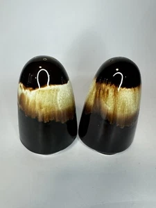 Vintage Pfaltzgraff Gourmet Brown Drip Glaze Salt & Pepper Shaker USA - Picture 1 of 5