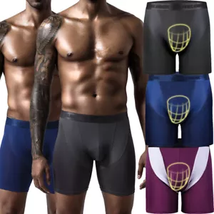 Men Underwear Comfortable Soft Everyday Boxer Briefs Pouch Supportive Sports Gym - Picture 1 of 22