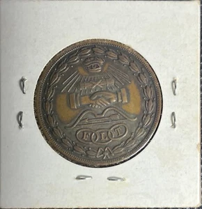 IOOF Odd Fellows 50th Anniversary Coin Token North Buffalo Lodge Medallion - Picture 1 of 3