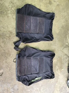 1990-1991 Honda CRX SI Front Seat Factory  Covers OEM upholstery trim fabric - Picture 1 of 15