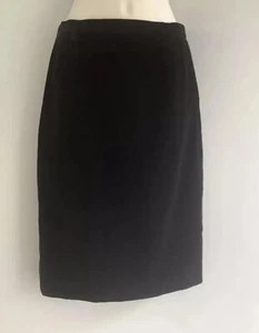 MONDI VINTAGE SKIRT Size 6 - 8 / 36 Black Velvet Pencil party cocktail - Picture 1 of 9