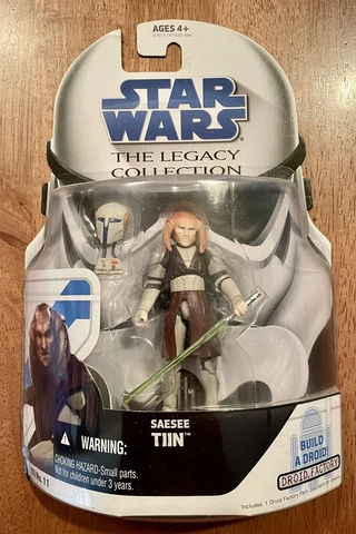 Star Wars Saesee Tiin Jedi Figure The Legacy Collection BD #11 NIB 2008 Cover