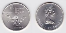 5 Dollar Silber Münze Canada Kanada Olympiade Montreal Speerwurf 1975 (163326)
