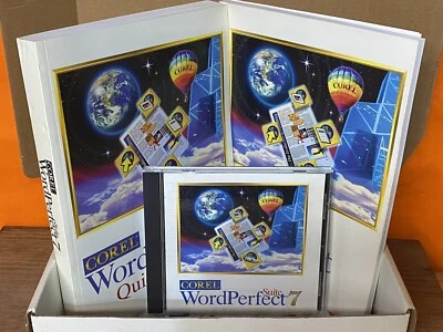 Corel WordPerfect Suite 7 Windows CD Complete with Manual. ~Mint~. - Image 1 of 4