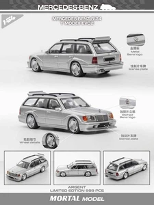 Mortal 1:64 Mercedes-Benz S124 T MODEII EVO2 Wagon Taxi Diecast Toys Car Models - Picture 1 of 21