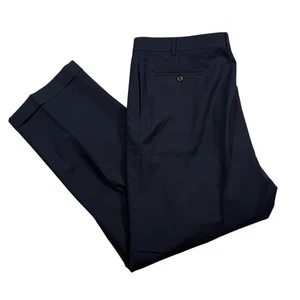 Lauren Ralph Lauren Total Comfort marineblau plissiert Wolle Anzughose Herren 42 x 32 - Bild 1 von 10
