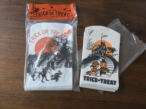 Vintage Halloween Papiertüte Leckerlibeutel groß 56 Stück - Bild 1 von 4