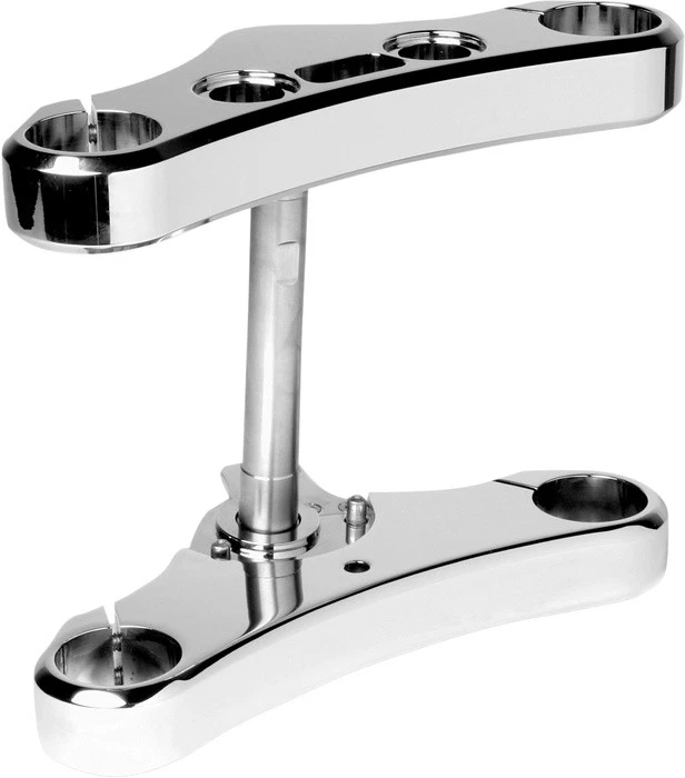 Accutronix Elite 49mm Triple Tree 5 Degree Chrome Harley Davidson Dyna Foto 1 de 1