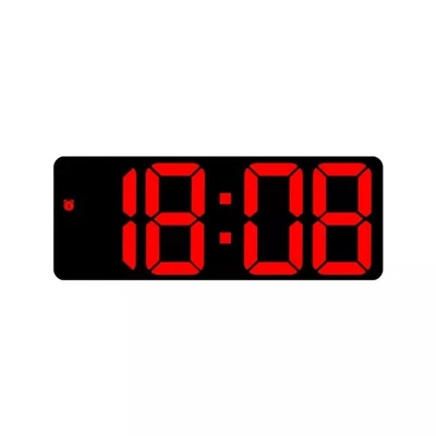 Reloj despertador de escritorio digital LED pantalla de espejo grande USB modo de temperatura de repetición EE. UU. Foto 1 de 4