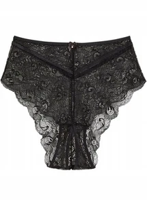 Taillenslip ouvert Gr. 36/38 Schwarz Damen-Unterwasche Sexy Slip Dessous Neu* - Bild 1 von 1