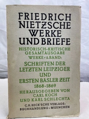 Nietzsche: Schriften der letzten Leipziger und ersten Basler Zeit 1868-1869. - Image 1 of 4