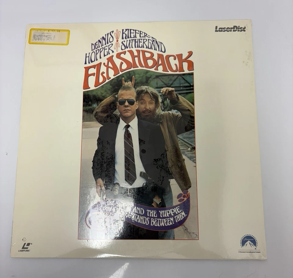 FLASHBACK Laserdisc Movie Kiefer Sutherland Dennis Hopper Uneasy Rider Sealed - Image 1 of 1