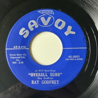 Ray Godfrey: Overall Song / The Picture 45,  Hillbilly Rockabilly SAVOY 1960 - Image 1 of 4
