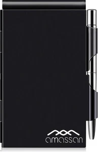 Metal Small Notebook, Mini Notepad, Pocket Notepad Aluminum Note Black - Picture 1 of 7