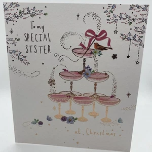 To A Special Sister At Christmas Card - Picture 1 of 3