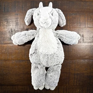 Mary Meyer Goat Plush Lovey Gray Stuffed Animal Fluffy Toy 13" - Picture 1 of 8