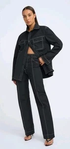 By Johnny Midnight Pant Wide-leg Black Size 8. - Picture 1 of 8