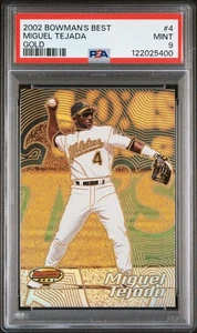2002 Bowman's Best - Miguel Tejada #4 PSA 9- Gold Refractor - Picture 1 of 1