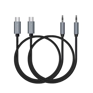 USB C Aux Cable (2 Pack),Type C Male to 3.5mm Male Jack Audio Cord Compatible... - Picture 1 of 7