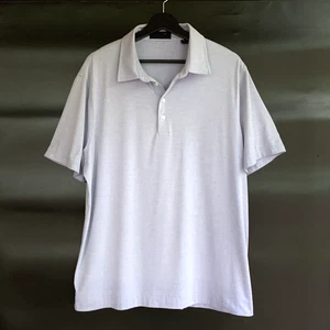 G/FORE Golf Poloshirt Gr. XL italienischer Stoff einfarbig blau grau Stretch Komfort - Bild 1 von 17