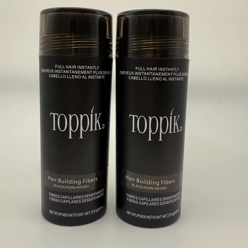 2 Packs Toppik Hair Building Fibers Medium Brown 27.5 Dark Brown Light Brown - Image 1 of 4