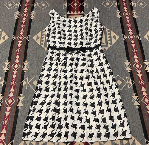 Abito in seta Kate Spade Foxy Chesty Yoko taglia 0 2 donna foderato in poliestere T34