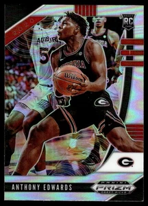 Selecciones del draft Panini Prizm 2020-21 plata #1 Anthony Edwards novato radiocontrol - Imagen 1 de 2