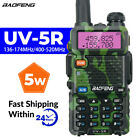 Baofeng UV-5R LCD double bande UHF VHF talkie-walkie jambon radio bidirectionnelle + écouteur