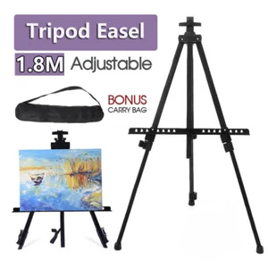 1.8M Adjustable Stand Tripod Easel Display Drawing Board Artist Sketch Painting - Picture 1 of 10