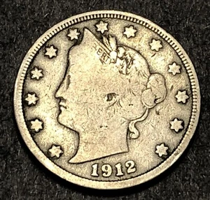 1912-D Liberty Head V Nickel Nice VG+ - D - Picture 1 of 2