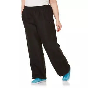 Pantalones cortavientos para mujer Plus talla 1X negros nuevos - Imagen 1 de 2